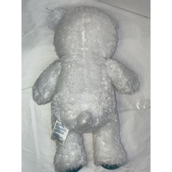 BUILD A BEAR DISNEY’S FROZEN ELSA White Sparkle Soft 16” Plush Princess Bear Toy - Picture 2 of 12